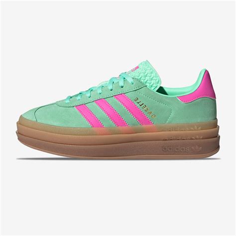 adidas groen met roze|Adidas gazelle broek.